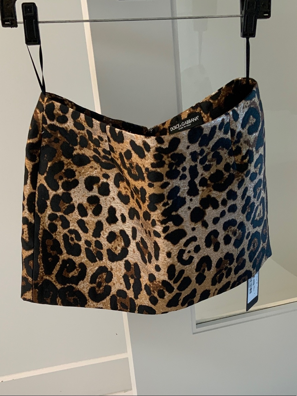 Dolce & Gabbana leopard mini skirt